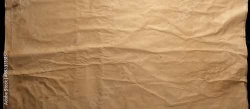 Photo of a folded old sheet of paper's texture.