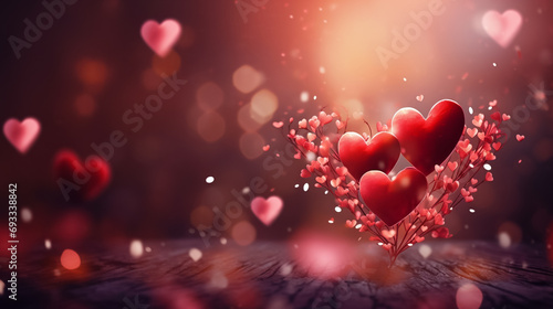 Valentine's day romantic love background