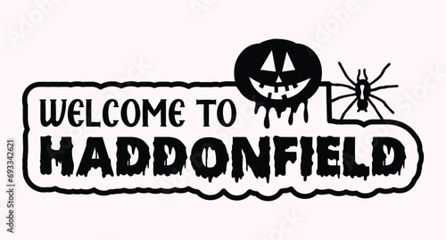 Happy Halloween Tiered Tray 3d Street Sign laser cut Illustration Gnome