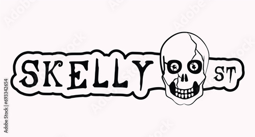 Happy Halloween Tiered Tray 3d Street Sign laser cut Illustration Gnome
