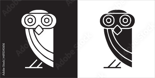 Illustration vector graphics of owl icon