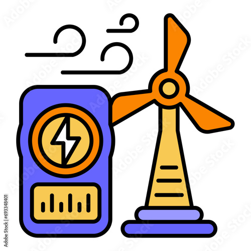 Wind Energy Icon