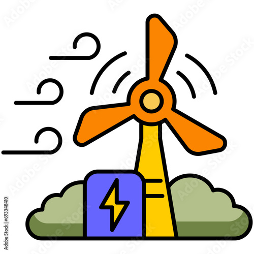 Wind Turbine Icon