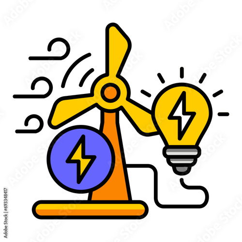 Wind Power Icon
