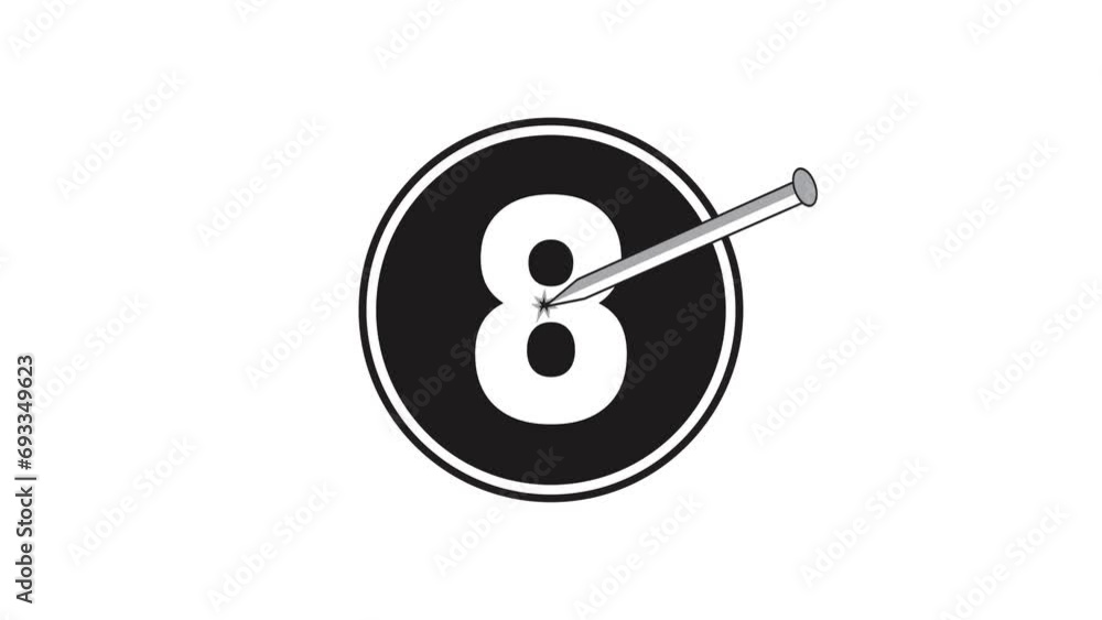 Vote number 8 in the ballot box, vote using sharp voting and election nails. Extreme melee.number eight Vote number 8 in the ballot box, vote using sharp voting and election nails. Extreme melee.number eight