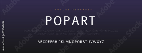Popart Modern abstract digital alphabet font. Minimal technology typography, Creative urban sport fashion futuristic font and with numbers. vector illustration