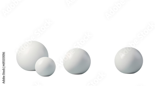 white balls on white background PNG 