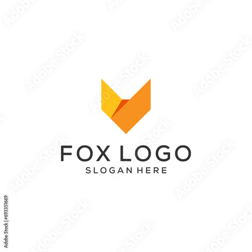 unique fox design, fox illustration, logo, vector
