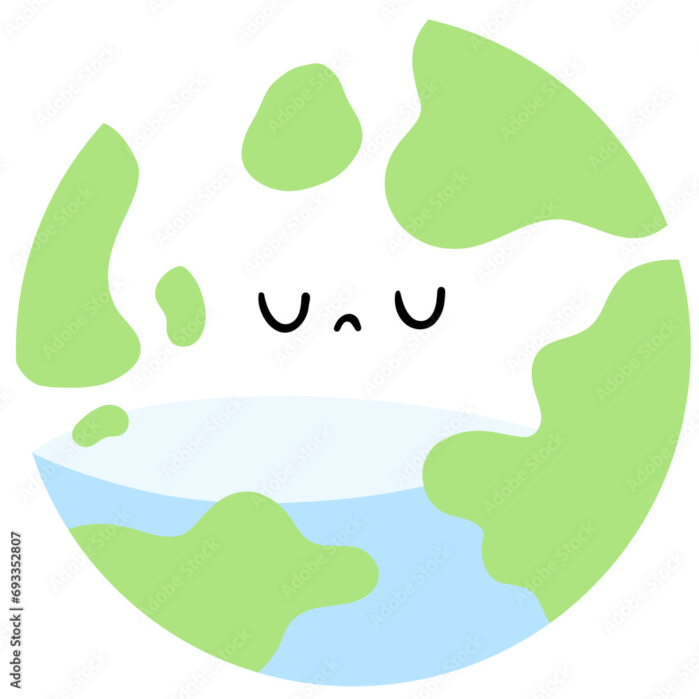 Naklejka premium Save earth, Global Warming, Climate change, Earth
