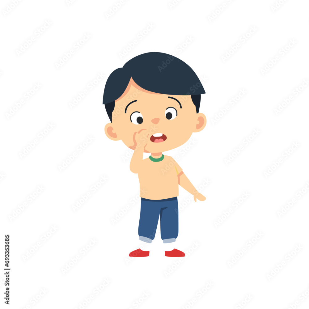 set of cute little child pose vector elements vector set of cute little child pose vector elements vector