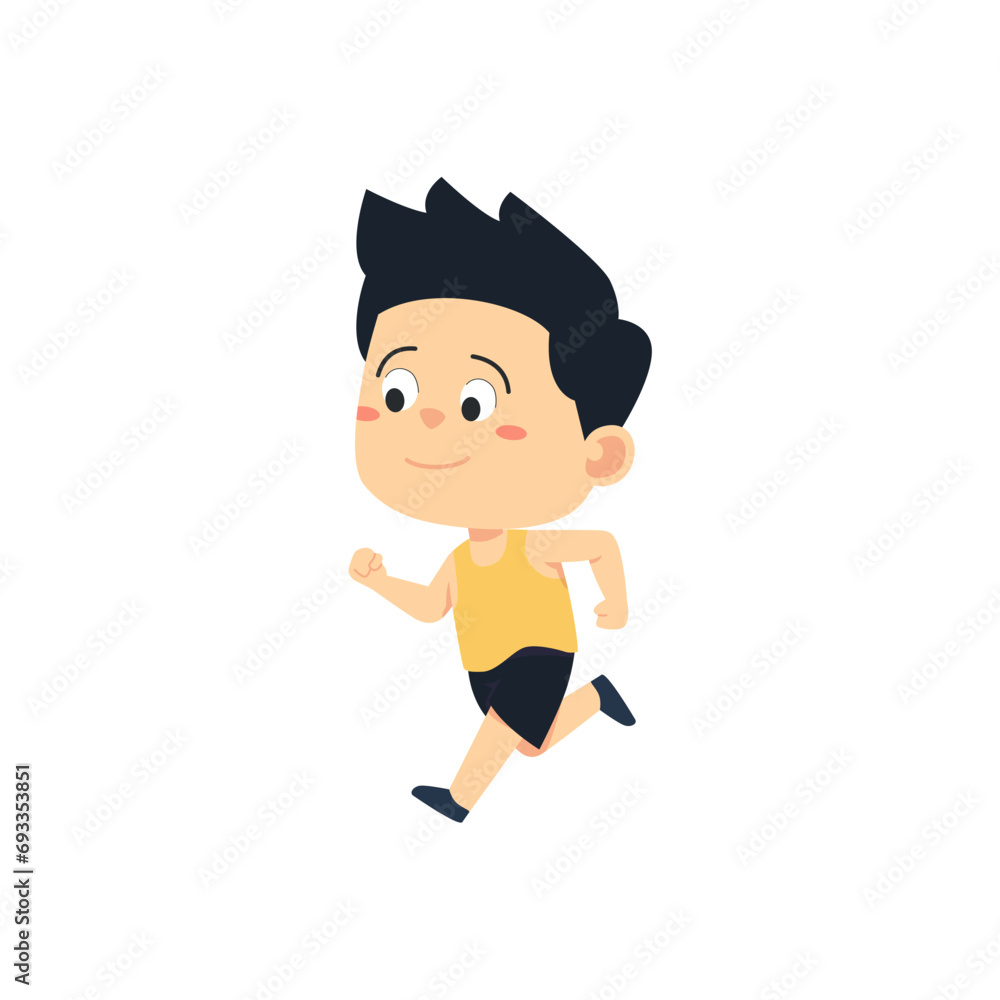 set of cute little child pose vector elements child set of cute little child pose vector elements child
