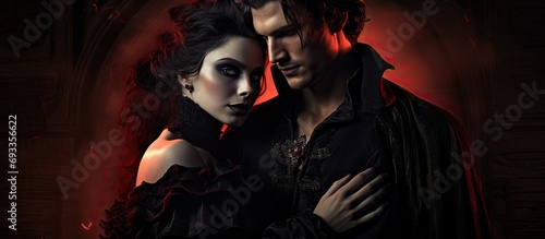 Medieval-dressed vampire duo for Halloween. © 2rogan