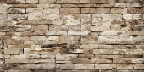 Cream and beige brown brick wall concrete or stone texture 