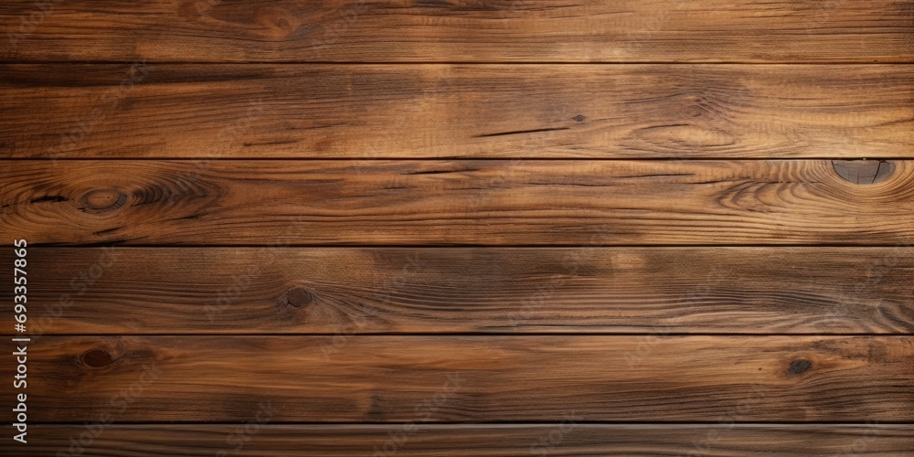 Fototapeta premium Top view of a background with a table made of wood.