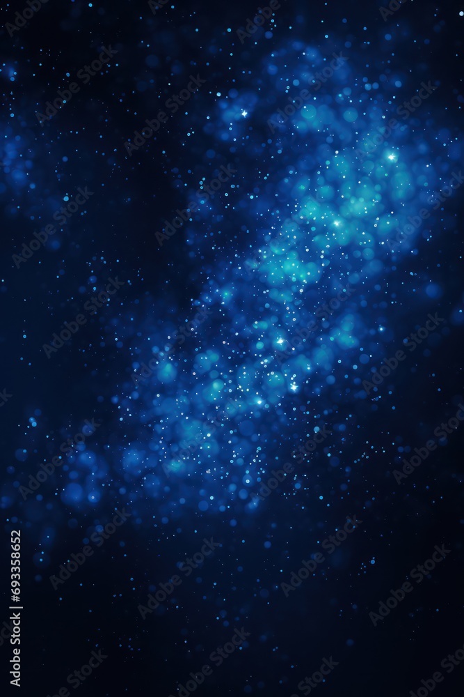 Glowing blue black grainy gradient background 