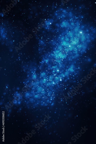 Glowing blue black grainy gradient background 