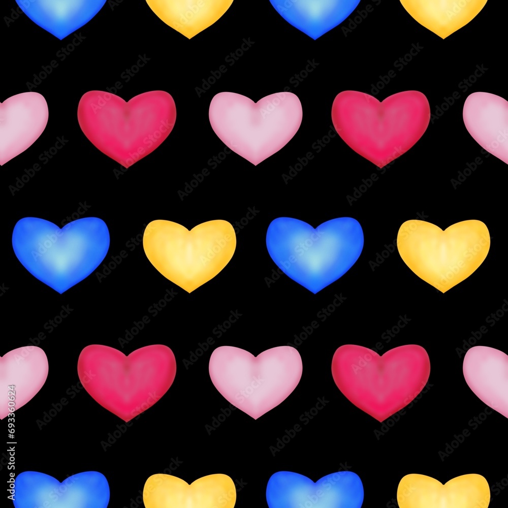 hearts Valentine pattern