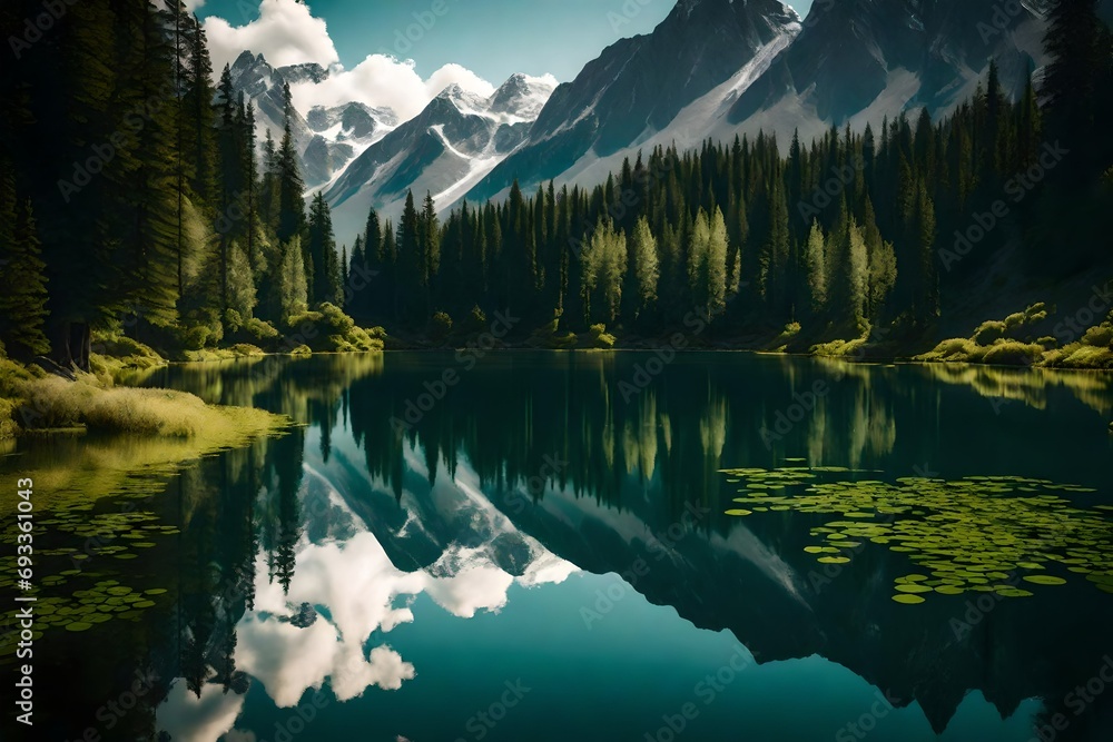 lake in mountains
