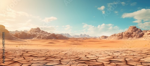 Scenery of the desert