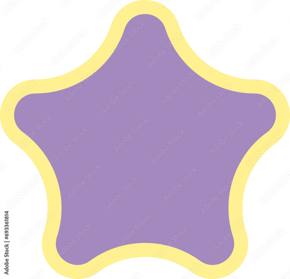 Simple badge shape, 2 separate layers. Simple badge shape, 2 separate layers.