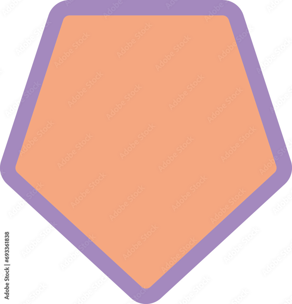 Simple badge shape, 2 separate layers. Simple badge shape, 2 separate layers.