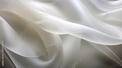 beautiful abstract background from transparent translucent waves photo