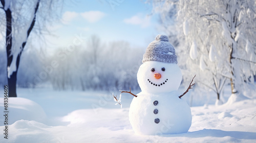 A cute snowman © Samvel