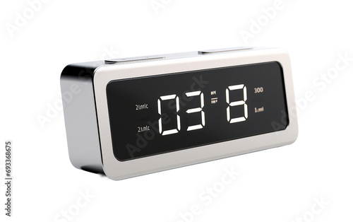 Flip Clock isolated on transparent background.