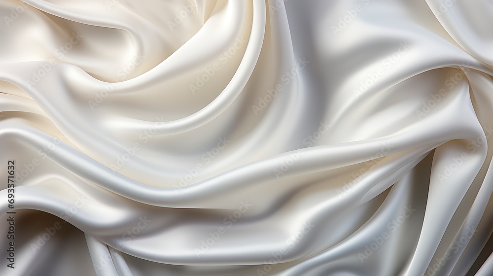 Fototapeta premium Closeup White Satin Fabric Background, Wallpaper Pictures, Background Hd