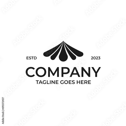 Event Tent Logo Design Concept Vector Illustration Symbol Icon