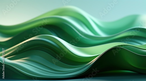 Green Volume Waves Abstract Background Nature, Wallpaper Pictures, Background Hd