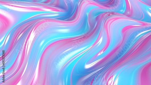 pink and blue frosted molten plastic jelly waves background texture