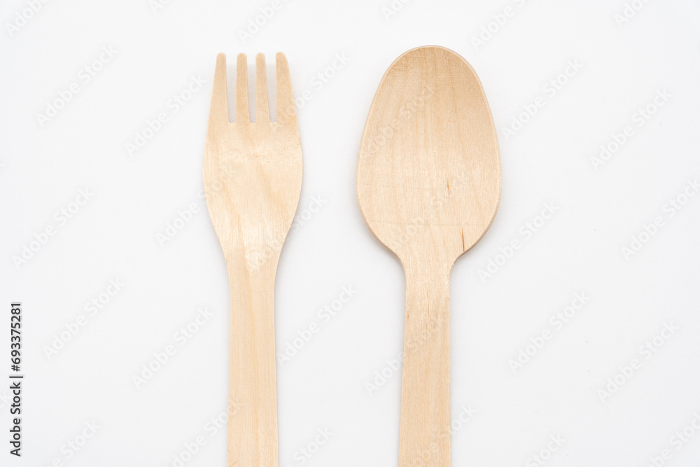 Wooden Cutlery, Eco Tableware, Disposable Cutlery, Recycle. Eco food packaging concept, zero waste paper, sustainability. Wooden Cutlery, Eco Tableware, Disposable Cutlery, Recycle. Eco food packaging concept, zero waste paper, sustainability.