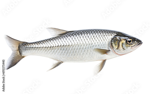 Shad fish isolated on transparent background.