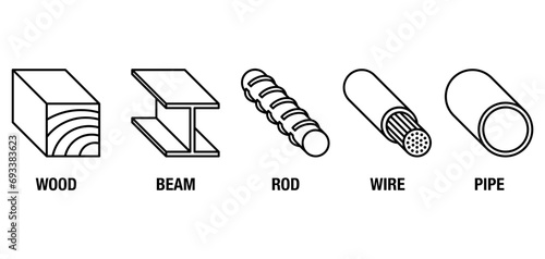 Stud finder Isometric icons set with materials