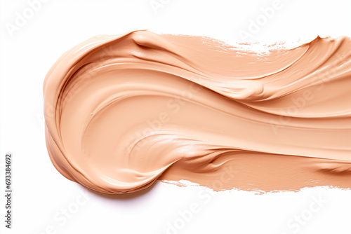 Texture  smear of foundation, body cream or face mask