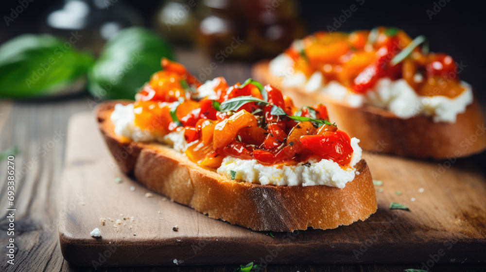 Delicious bruschetta Generative AI Delicious bruschetta Generative AI