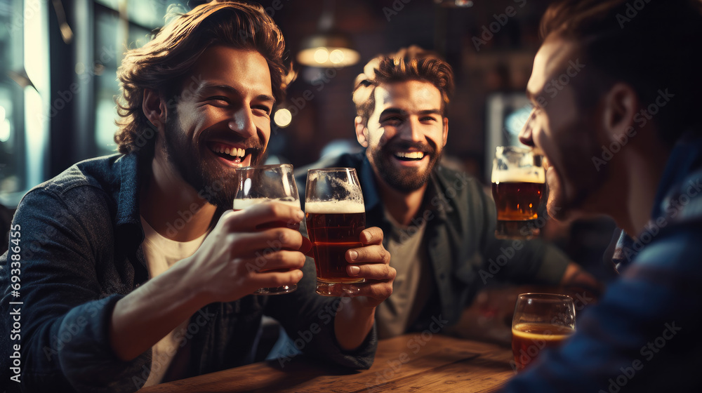 group of people in bar Generative AI group of people in bar Generative AI