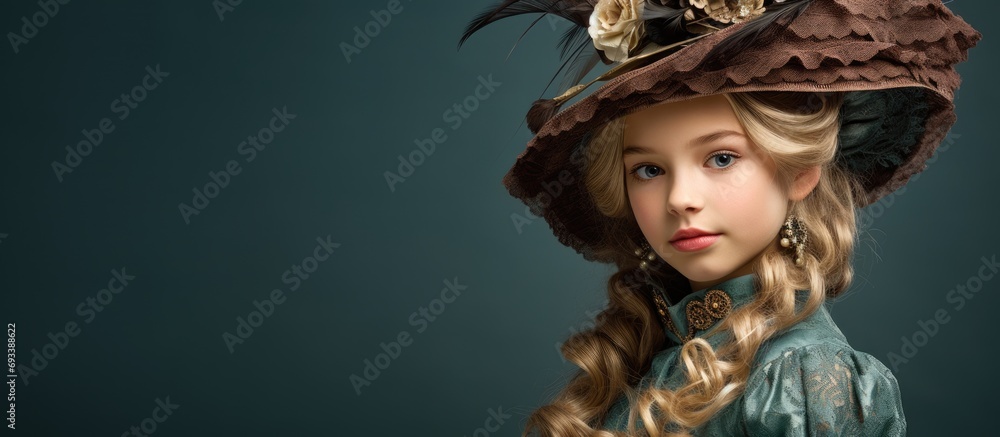 Young girl in fancy attire