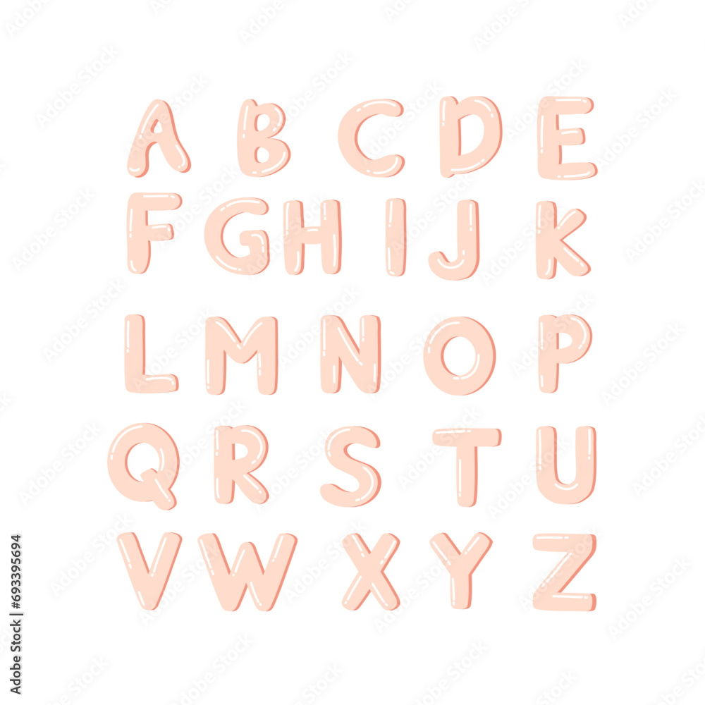 Set of Balloon Alphabet Letter Set of Balloon Alphabet Letter