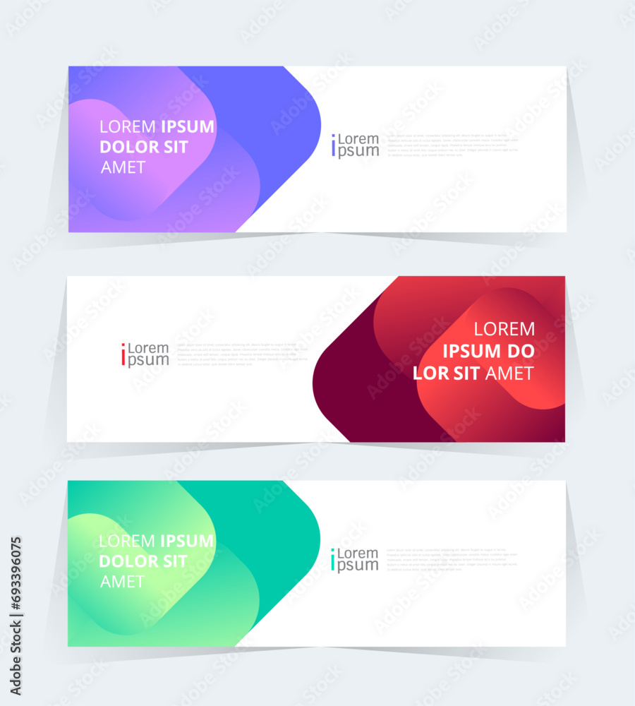 Geometric banner design with Vector presentation template. Geometric banner design with Vector presentation template.