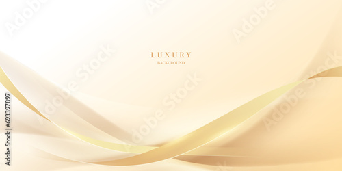 golden abstract background with luxury golden lines vector illustration