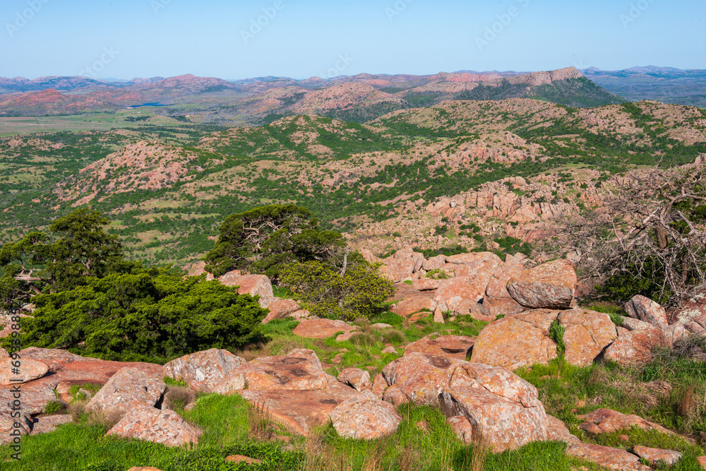 Overlook at The Wichita Mountains National Wildlife Refuge