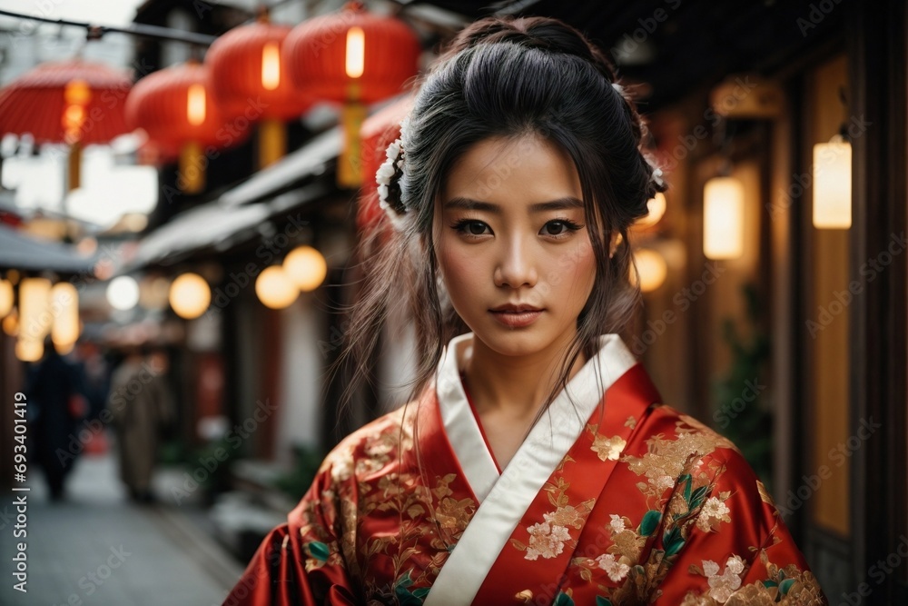 woman in kimono