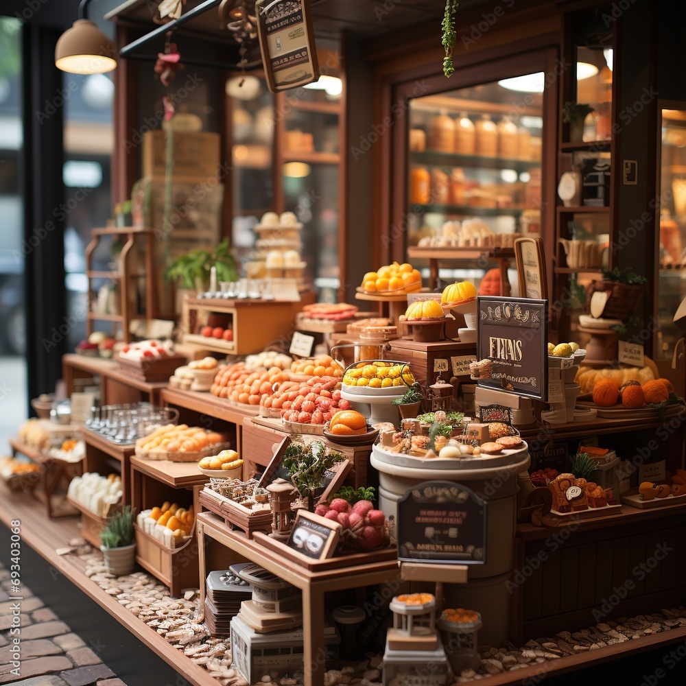 A Chocolate Day scene in a specific location, such as a chocolate shop, a bakery, or a restaurant