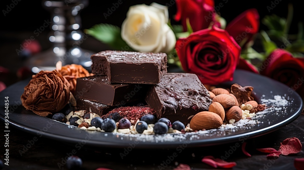 A Chocolate Day scene with a specific theme, such as the history of chocolate, the different types of chocolate, or the many ways to enjoy chocolate A Chocolate Day scene with a specific theme, such as the history of chocolate, the different types of chocolate, or the many ways to enjoy chocolate