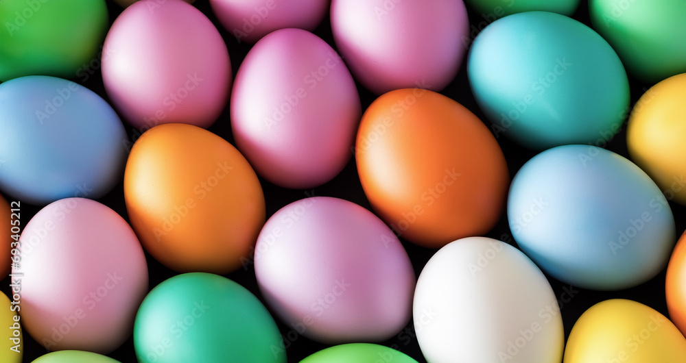 Pile of colorful easter eggs Pile of colorful easter eggs