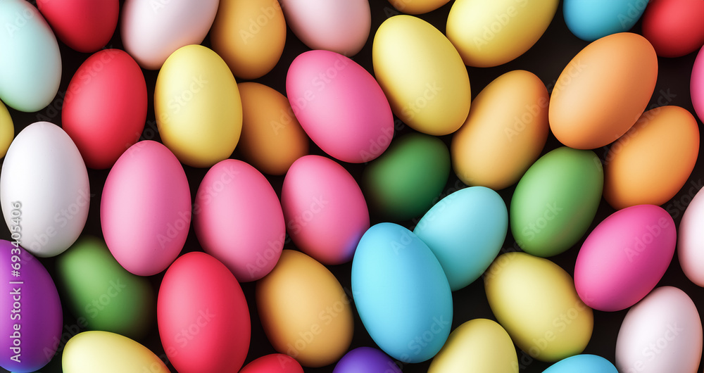 Pile of colorful easter eggs Pile of colorful easter eggs