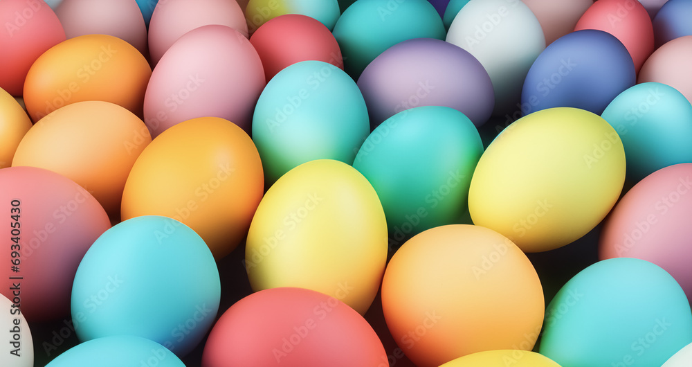 Pile of colorful easter eggs Pile of colorful easter eggs