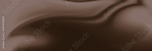 Brown color illustration with liquify effect. Noise, grain texture, color gradient photo